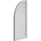 Ekena Millwork Quarter Round Top Left Surface Mount PVC Gable Vent w/ 2"W x 1-1/2"P Brickmould Frame, 20"W x 42"H GVPQL20X4202SF - alternate 2
